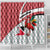 Trinidad and Tobago Christmas Shower Curtain Christmas Bird Santa and Reindeer Design - Wonder Print Shop
