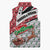 Trinidad and Tobago Christmas Sleeveless Puffer Jacket Christmas Bird Santa and Reindeer Design - Wonder Print Shop