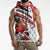 Trinidad and Tobago Christmas Sleeveless Zip Hoodie Christmas Bird Santa and Reindeer Design - Wonder Print Shop