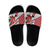 Trinidad and Tobago Christmas Slide Sandals Christmas Bird Santa and Reindeer Design - Wonder Print Shop