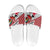 Trinidad and Tobago Christmas Slide Sandals Christmas Bird Santa and Reindeer Design - Wonder Print Shop