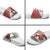 Trinidad and Tobago Christmas Slide Sandals Christmas Bird Santa and Reindeer Design - Wonder Print Shop