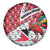 Trinidad and Tobago Christmas Spare Tire Cover Christmas Bird Santa and Reindeer Design - Wonder Print Shop