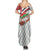Trinidad and Tobago Christmas Summer Maxi Dress Christmas Bird Santa and Reindeer Design - Wonder Print Shop