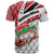 Trinidad and Tobago Christmas T Shirt Christmas Bird Santa and Reindeer Design - Wonder Print Shop