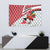 Trinidad and Tobago Christmas Tapestry Christmas Bird Santa and Reindeer Design - Wonder Print Shop