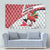 Trinidad and Tobago Christmas Tapestry Christmas Bird Santa and Reindeer Design - Wonder Print Shop