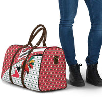 Trinidad and Tobago Christmas Travel Bag Christmas Bird Santa and Reindeer Design - Wonder Print Shop