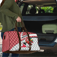 Trinidad and Tobago Christmas Travel Bag Christmas Bird Santa and Reindeer Design - Wonder Print Shop
