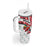 Trinidad and Tobago Christmas Tumbler With Handle Christmas Bird Santa and Reindeer Design - Wonder Print Shop