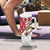 Trinidad and Tobago Christmas Tumbler With Handle Christmas Bird Santa and Reindeer Design - Wonder Print Shop