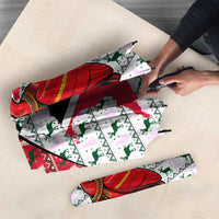 Trinidad and Tobago Christmas Umbrella Christmas Bird Santa and Reindeer Design - Wonder Print Shop
