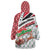 Trinidad and Tobago Christmas Wearable Blanket Hoodie Christmas Bird Santa and Reindeer Design - Wonder Print Shop
