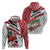 Trinidad and Tobago Christmas Zip Hoodie Christmas Bird Santa and Reindeer Design - Wonder Print Shop
