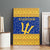 Barbados Christmas Canvas Wall Art with Blue Yellow Xmas Trident Santa and Reindeer - Wonder Print Shop
