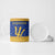 Barbados Christmas Ceramic Mug with Blue Yellow Xmas Trident Santa and Reindeer - Wonder Print Shop