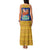 Barbados Christmas Family Matching Tank Maxi Dress and Hawaiian Shirt with Blue Yellow Xmas Trident Santa and Reindeer - Wonder Print Shop