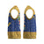 Barbados Christmas Knitted V-Neck Vest with Blue Yellow Xmas Trident Santa and Reindeer - Wonder Print Shop