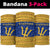 Barbados Christmas Neck Gaiter with Blue Yellow Xmas Trident Santa and Reindeer - Wonder Print Shop