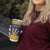 Barbados Christmas Tumbler Cup with Blue Yellow Xmas Trident Santa and Reindeer - Wonder Print Shop
