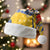 Barbados Christmas Santa Hat with Blue Yellow Xmas Snowflakes Red Truck and Coat of Arms - Wonder Print Shop