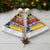 Barbados Christmas Santa Hat with Blue Yellow Xmas Snowflakes Red Truck and Coat of Arms - Wonder Print Shop
