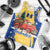 Barbados Christmas Men Tank Top with Blue Yellow Xmas Snowflakes Red Truck and Coat of Arms - Wonder Print Shop