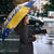 Barbados Christmas Umbrella with Blue Yellow Xmas Snowflakes Red Truck and Coat of Arms - Wonder Print Shop