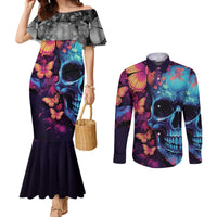 fantasy-skull-with-butterflies-couples-matching-mermaid-dress-and-long-sleeve-button-shirts-love-me-or-hate-me-im-still-gonna-shine