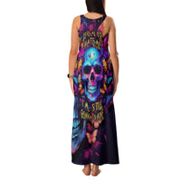 Fantasy Skull with Butterflies Family Matching Tank Maxi Dress and Hawaiian Shirt Love me or hate me i'm still gonna shine - Wonder Print Shop