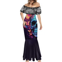 Fantasy Skull with Butterflies Mermaid Dress Love me or hate me i'm still gonna shine - Wonder Print Shop