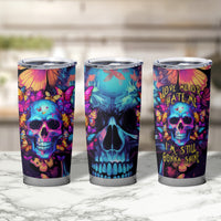 Fantasy Skull with Butterflies Tumbler Cup Love me or hate me i'm still gonna shine - Wonder Print Shop