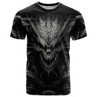 Demon Skull T Shirt Always be yourself unless you can be a Dragon then always be a Dragon - Wonder Print Shop