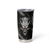 Demon Skull Tumbler Cup Always be yourself unless you can be a Dragon then always be a Dragon - Wonder Print Shop