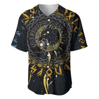 Skoll and Hati Viking Wolfs Baseball Jersey - Wonder Print Shop