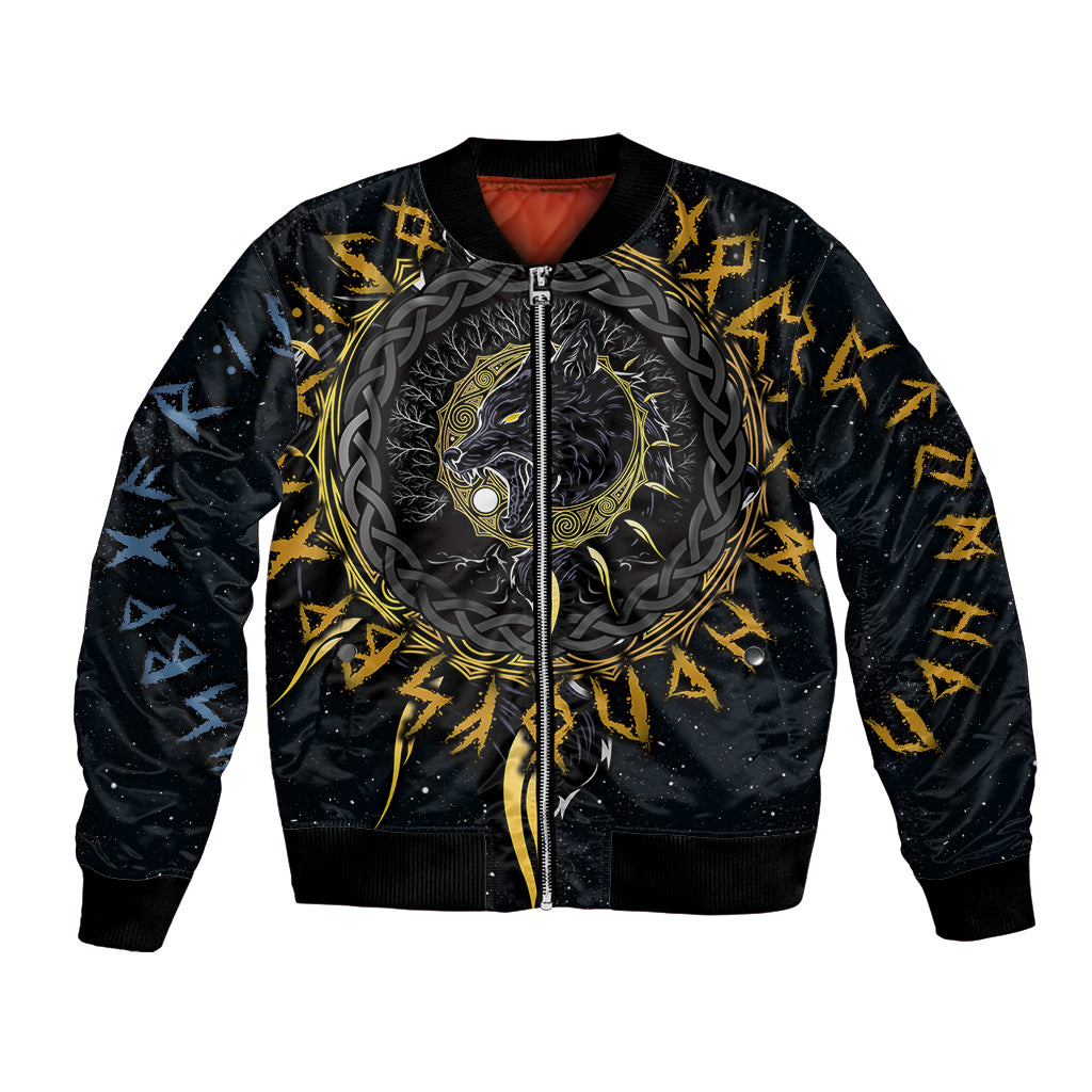 Skoll and Hati Viking Wolfs Bomber Jacket - Wonder Print Shop
