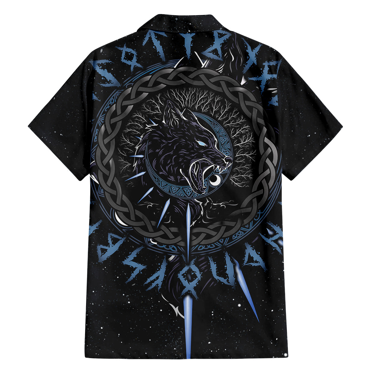 Skoll and Hati Viking Wolfs Family Matching Summer Maxi Dress and Hawaiian Shirt - Wonder Print Shop