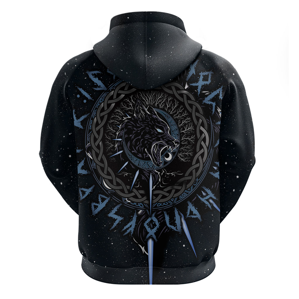 Skoll and Hati Viking Wolfs Hoodie - Wonder Print Shop