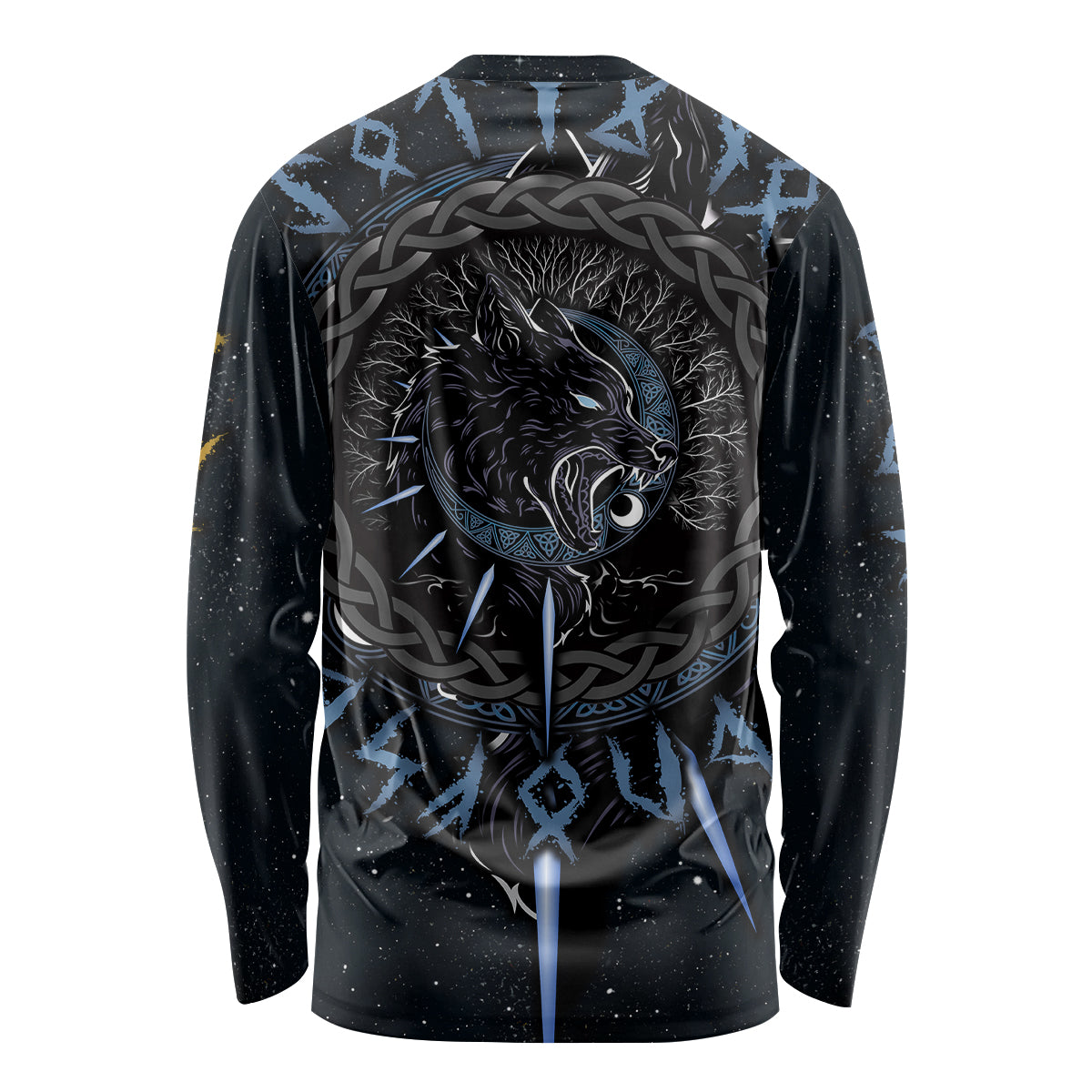 Skoll and Hati Viking Wolfs Long Sleeve Shirt - Wonder Print Shop