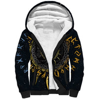 Skoll and Hati Viking Wolfs Sherpa Hoodie - Wonder Print Shop