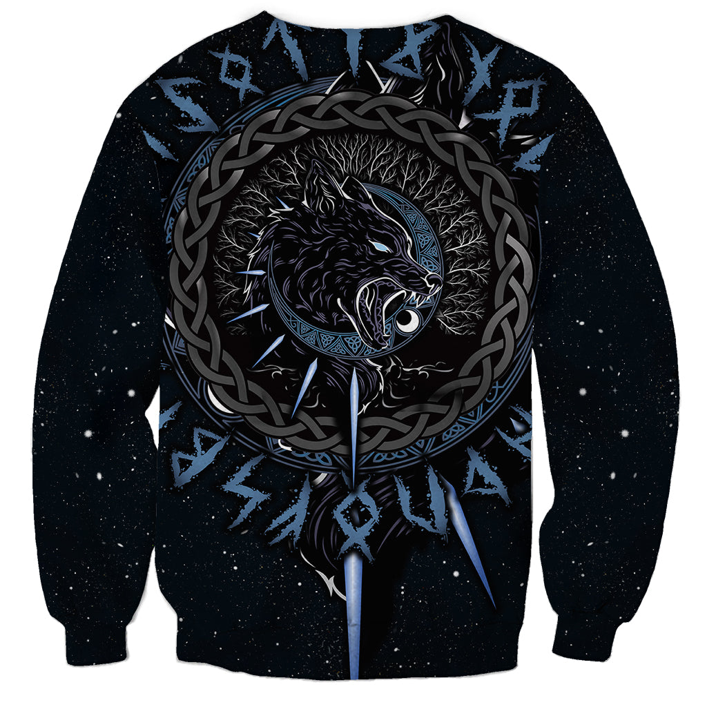 Skoll and Hati Viking Wolfs Sweatshirt - Wonder Print Shop