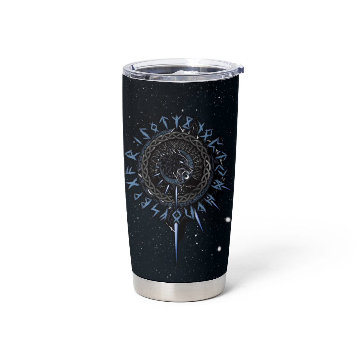 Skoll and Hati Viking Wolfs Tumbler Cup - Wonder Print Shop