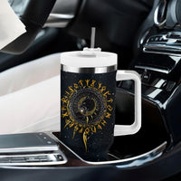 Skoll and Hati Viking Wolfs Tumbler With Handle - Wonder Print Shop