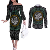 viking-couples-matching-off-the-shoulder-long-sleeve-dress-and-long-sleeve-button-shirts-sleipnir-symbol-and-viking-pattern-art