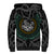 Viking Sherpa Hoodie Sleipnir symbol and viking pattern art - Wonder Print Shop
