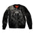 Viking Raven Bomber Jacket Viking Blood Runs Through My Veins - Wonder Print Shop
