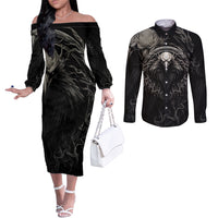 viking-raven-couples-matching-off-the-shoulder-long-sleeve-dress-and-long-sleeve-button-shirts-viking-blood-runs-through-my-veins