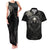 Viking Raven Couples Matching Tank Maxi Dress and Hawaiian Shirt Viking Blood Runs Through My Veins - Wonder Print Shop