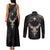 Viking Raven Couples Matching Tank Maxi Dress and Long Sleeve Button Shirts Viking Blood Runs Through My Veins - Wonder Print Shop