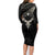 Viking Raven Family Matching Long Sleeve Bodycon Dress and Hawaiian Shirt Viking Blood Runs Through My Veins - Wonder Print Shop